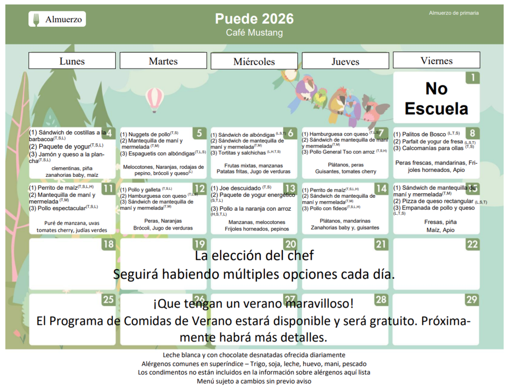 May in the Mustang Café. 