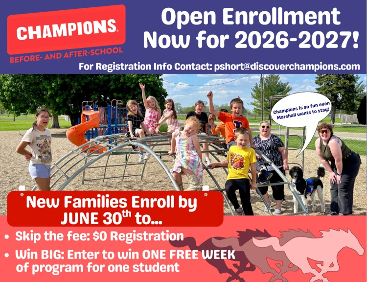flyer for champions child care program