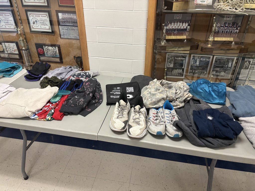 JH/HS Lost and Found Tables 