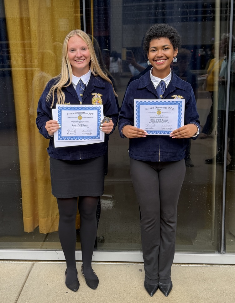 State Degrees: Rylee Kukuck & Chaylea Fisher (Not pictured Courtney Wesson)