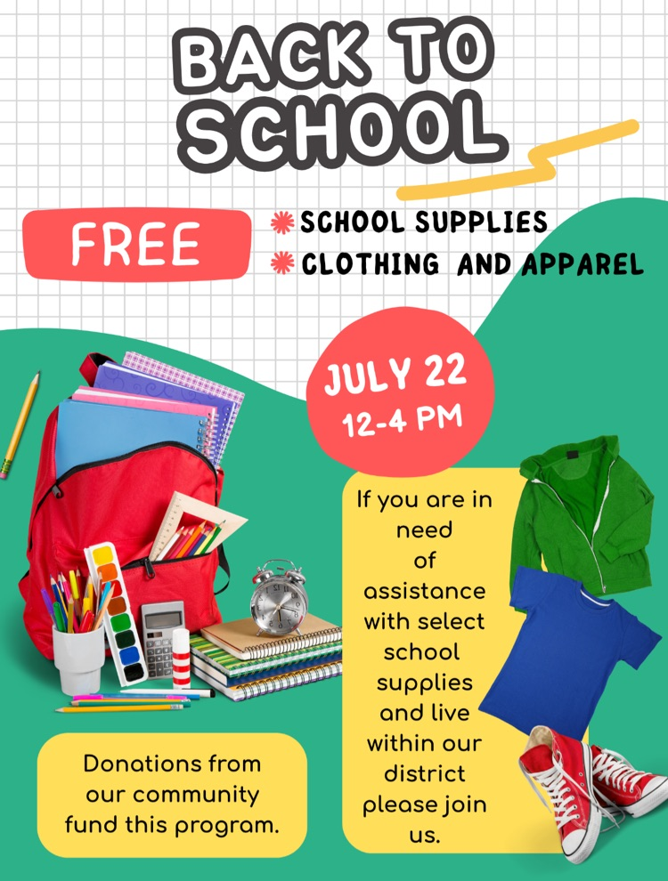 free school supply flyer