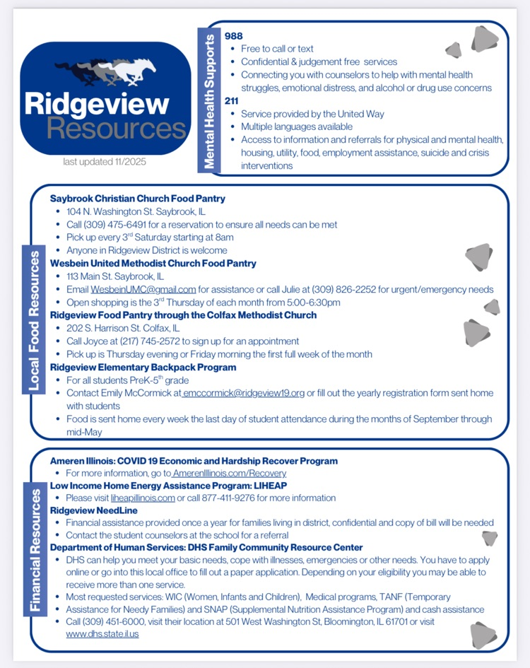 English food resources flyer