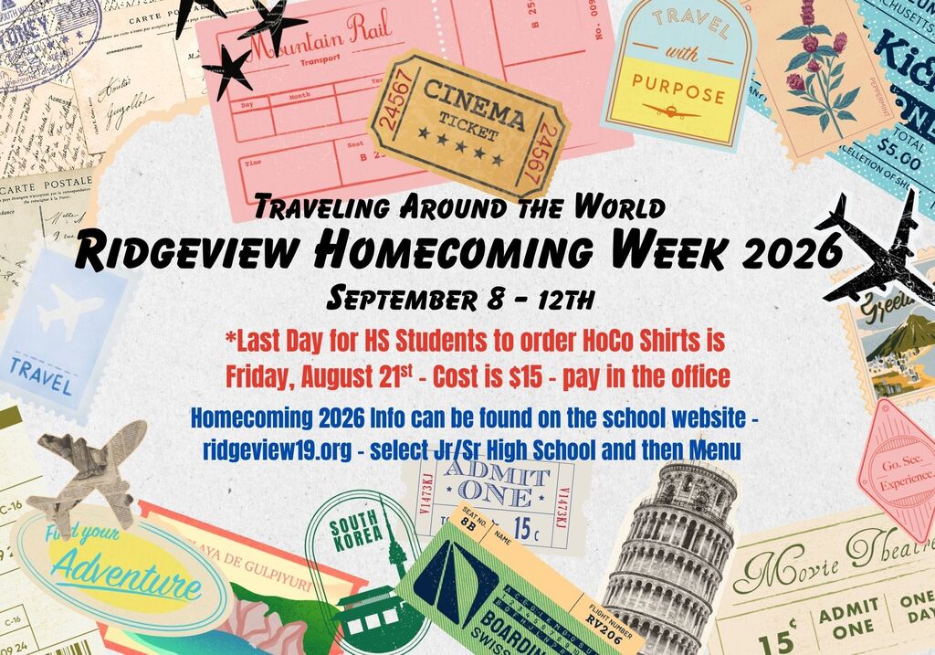 Homecoming 2026 - order shirts by Friday! 