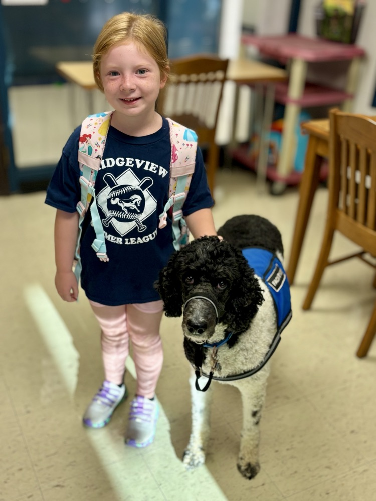 girl with dog