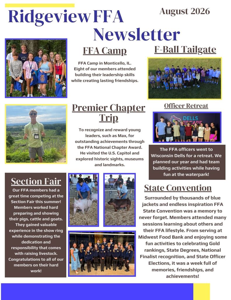 August Newsletter FFA