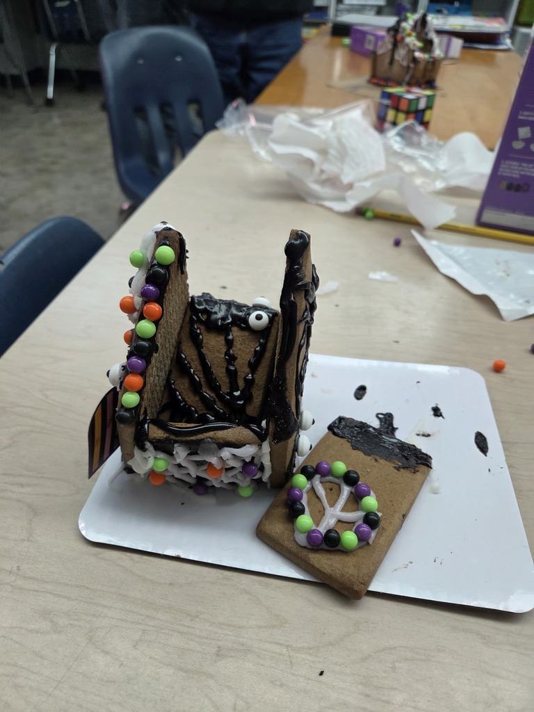 A completed haunted house.