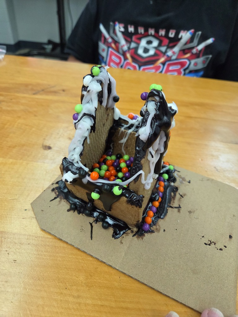 A completed haunted house.