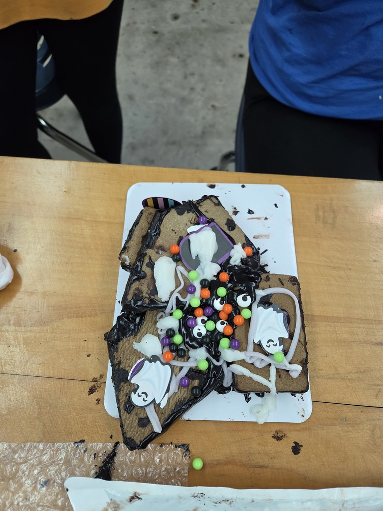 A completed haunted house.