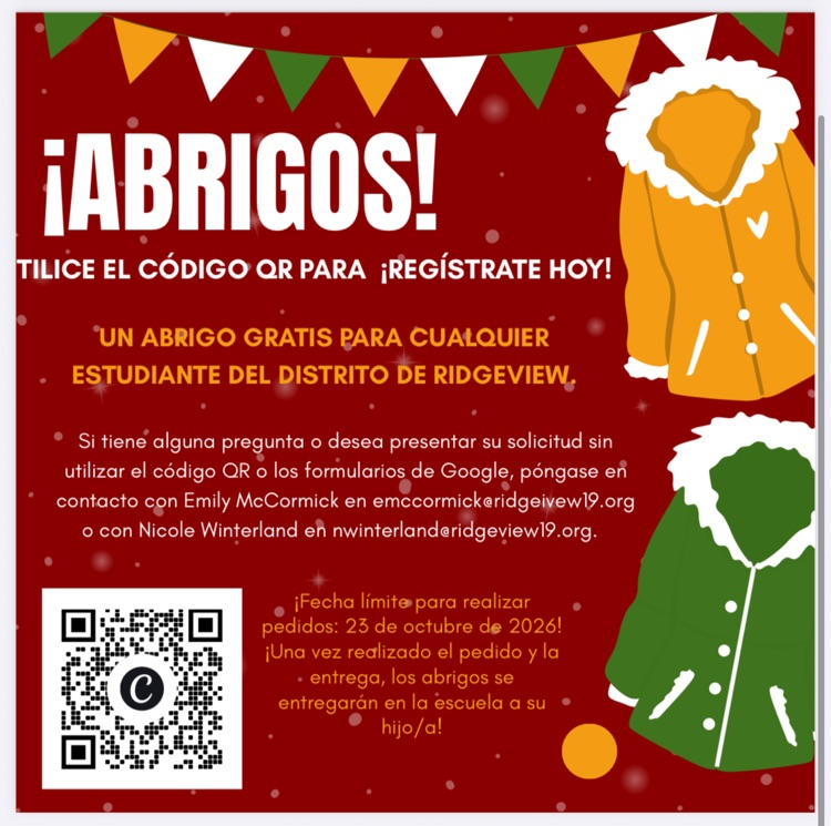 Spanish coat flyer/sign up