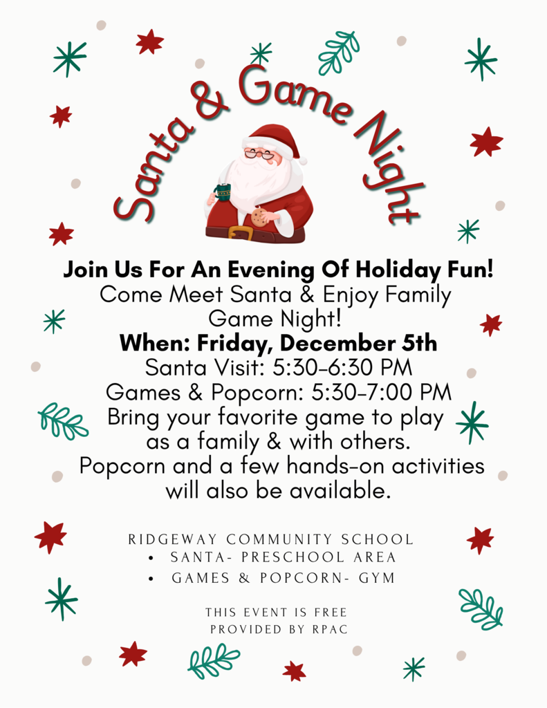 Santa Game Night Flyer