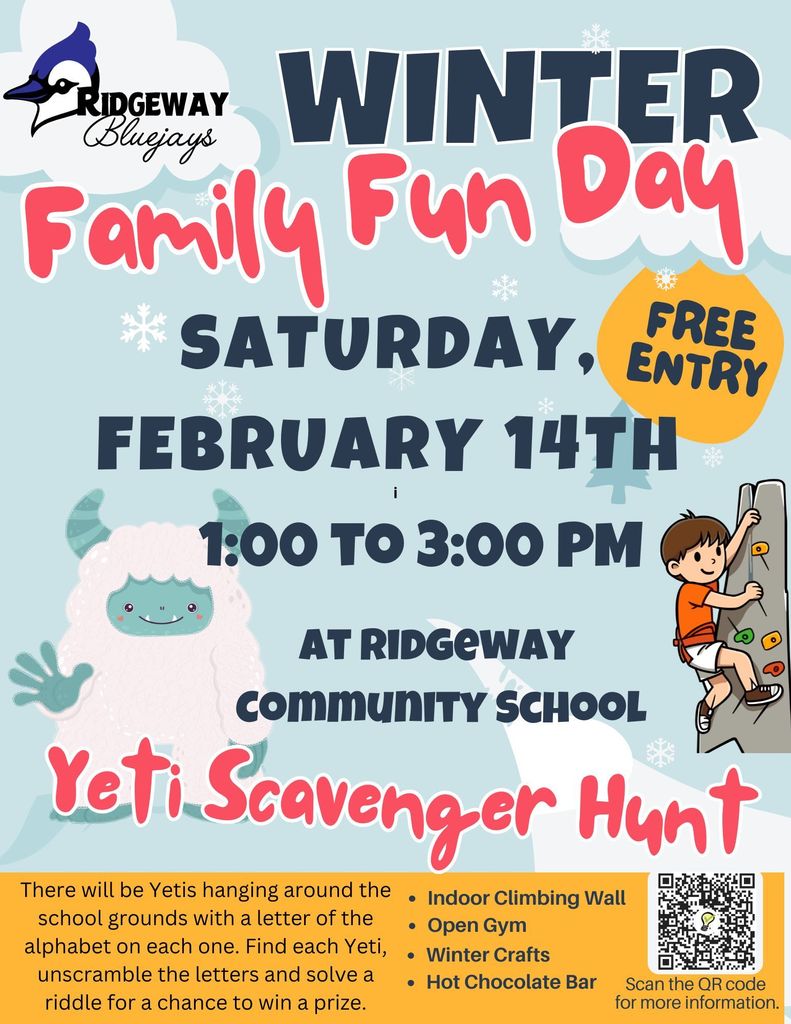 Winter Family Fun Day Flyer