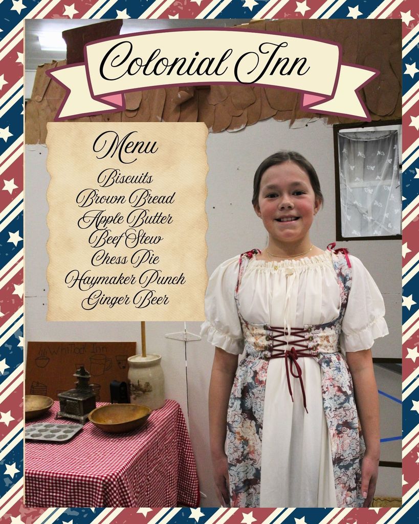 Colonial Inn with menu