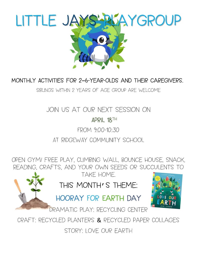 Little Jays Playgroup April 18, 2026 Flyer
