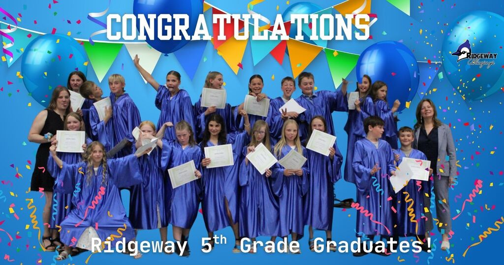 RCS 5th Grade Graduates being silly