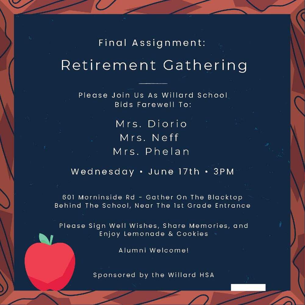 retirement gathering flyer