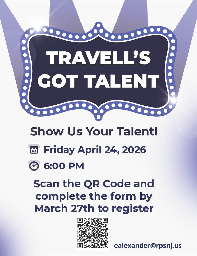 Travell's got talent April 24th at 6pm