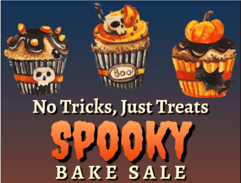 spooky bake sale