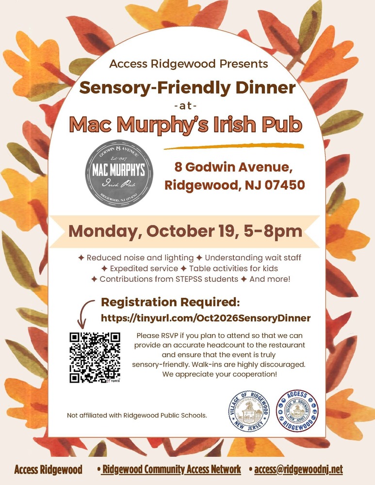 Sensory Friendly Dinners