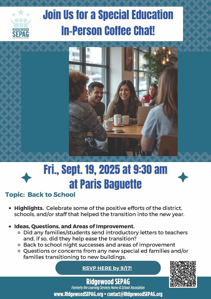 SEPAG Coffee Chat on Friday, Sept 19th at 9:30am at Paris Baguette
