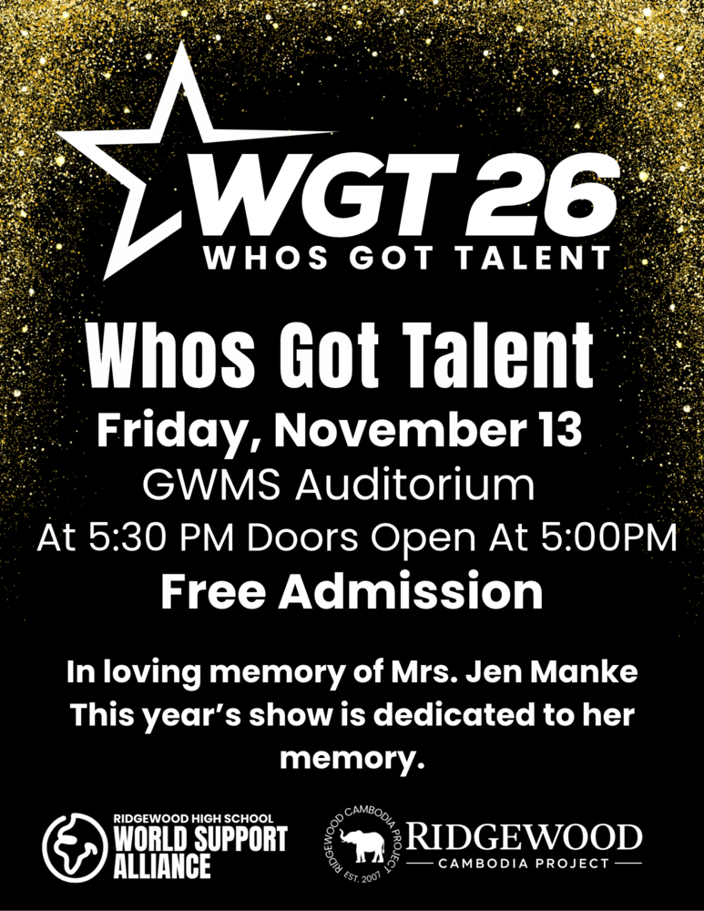 Whos Got Talent - Friday, November 13th at 5:30PM