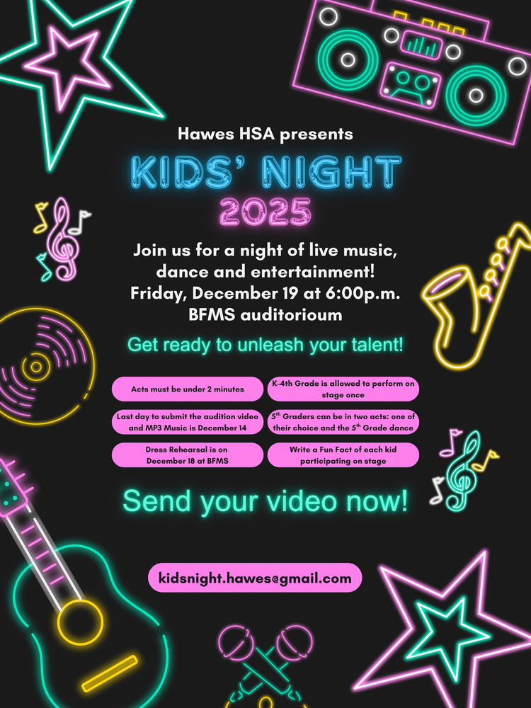 Kids Night 2025 Flyer