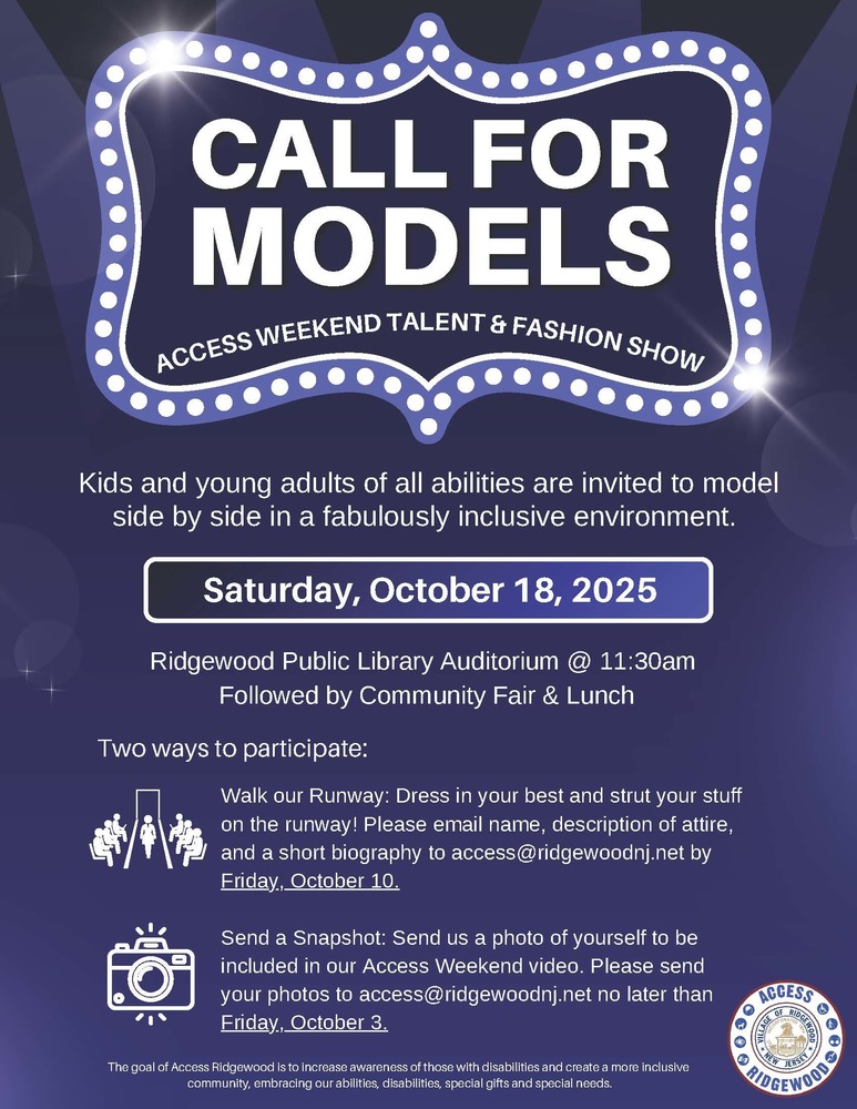 Call for Models for Saturday, October 18th