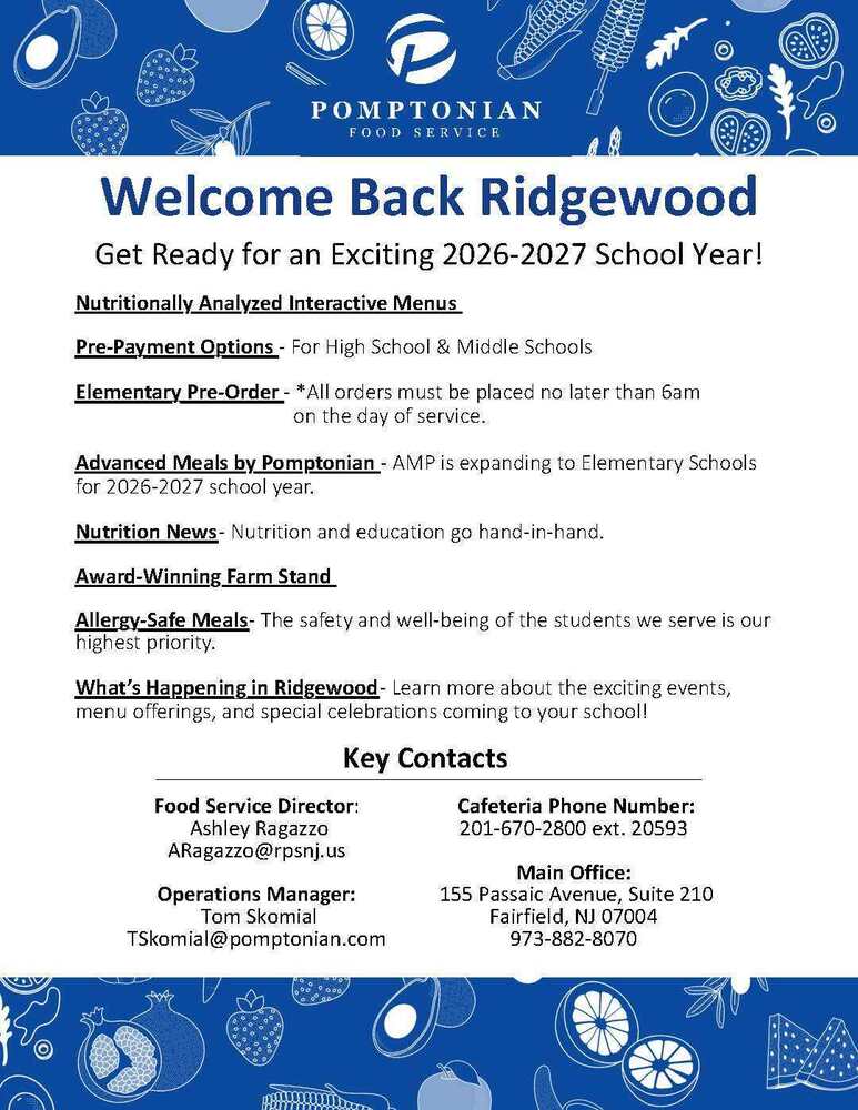 Food Service Welcome Back