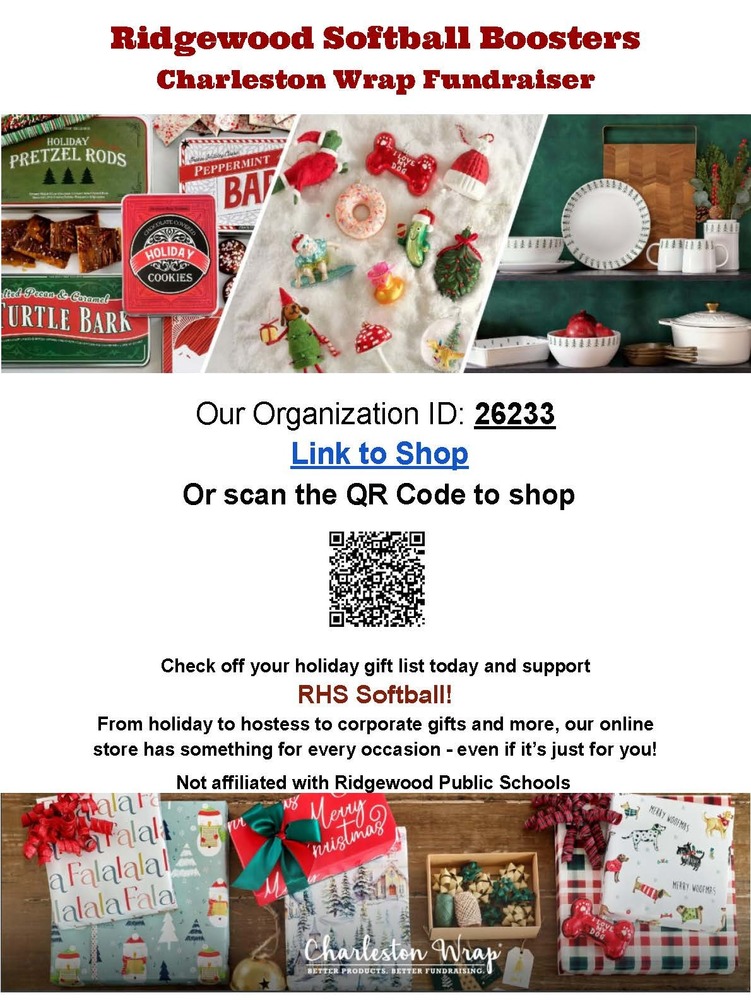 Softball Maroons Booster Wrapping Paper