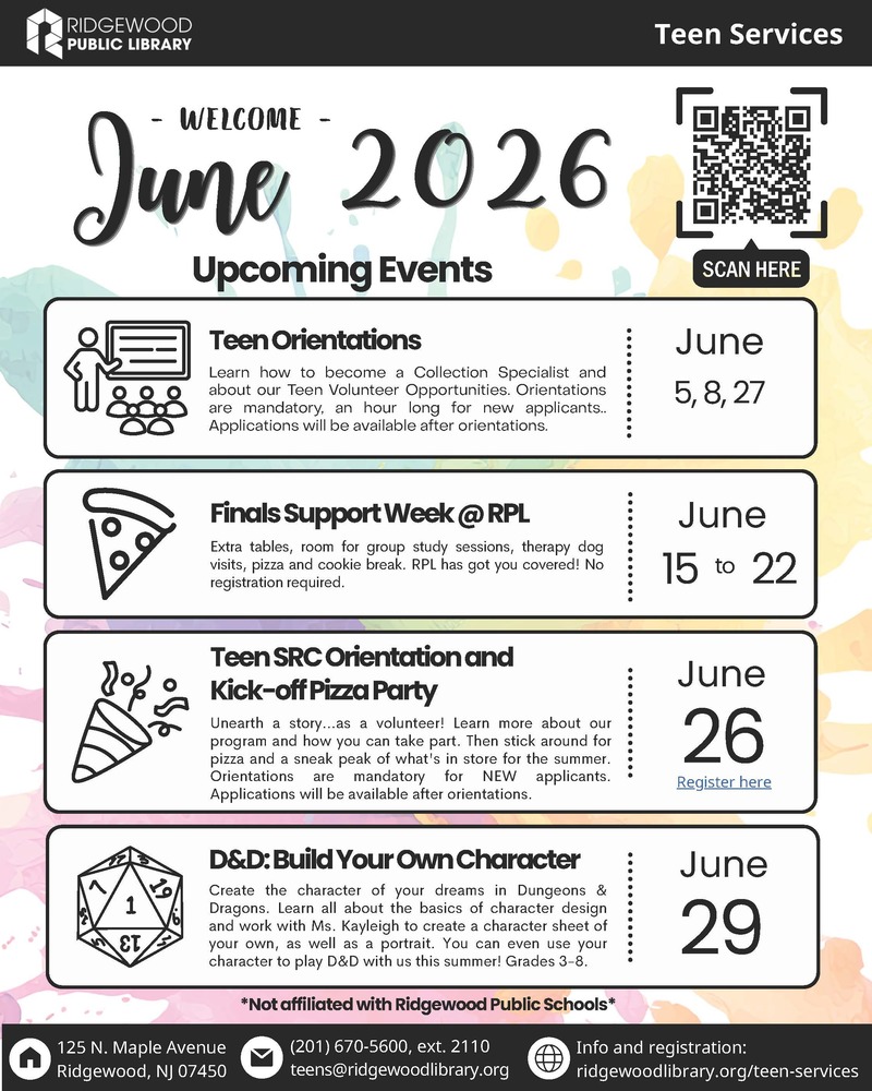 June 2026 Upcoming Events