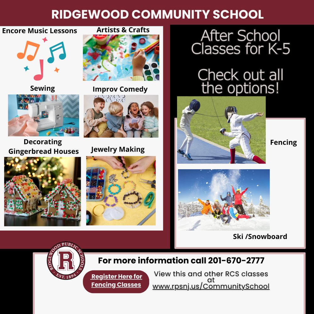 Ridgewood Community School Afterschool Activities