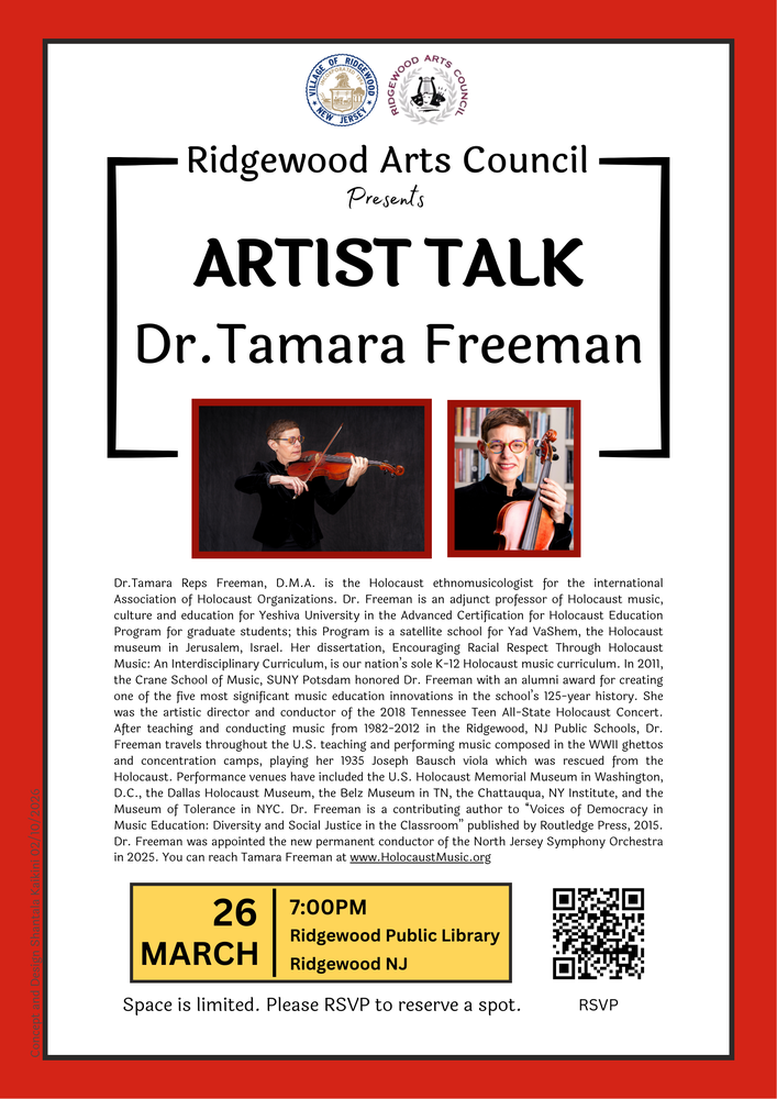 Artist Talk - March 26th at 7:00PM