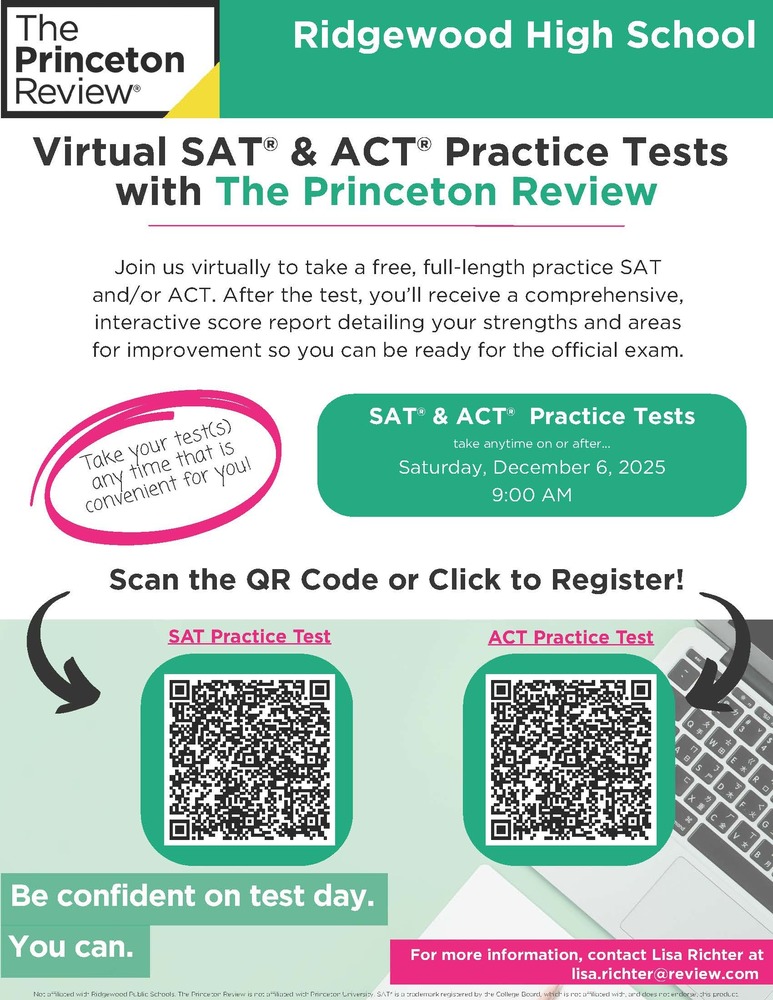 Virtual SAT and ACT Practice Tests with the Princeton Review