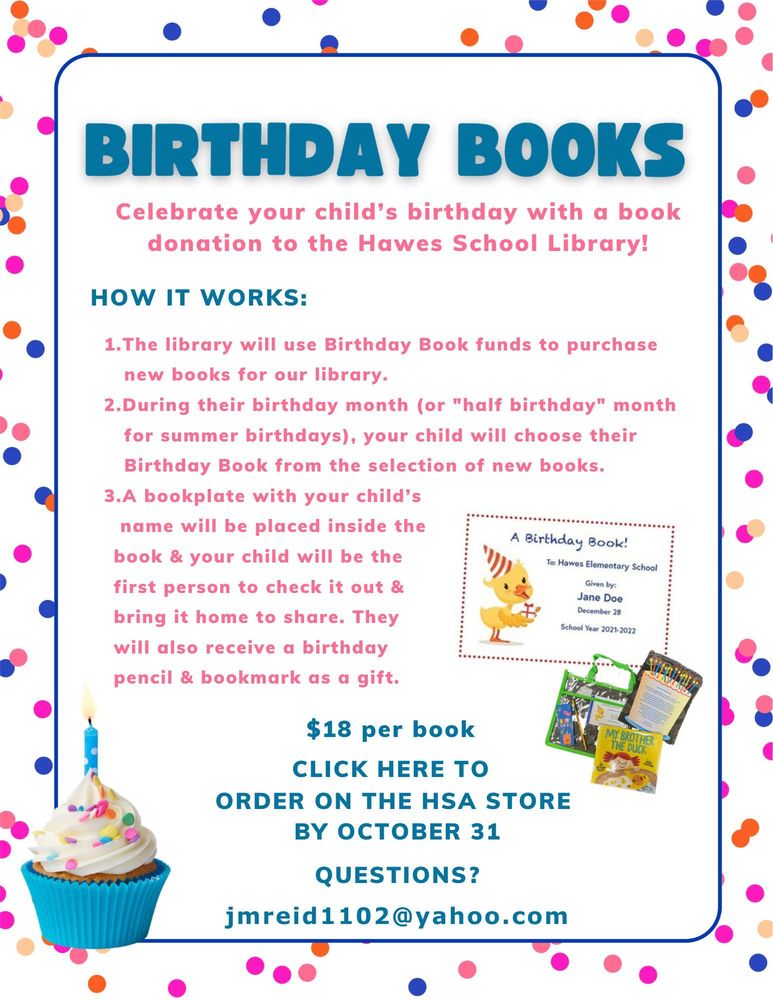 Birthday Books 2025 Flyer