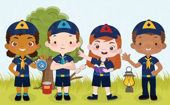 Cartoon cub scouts