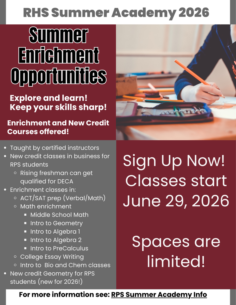 RHS Summer Academies