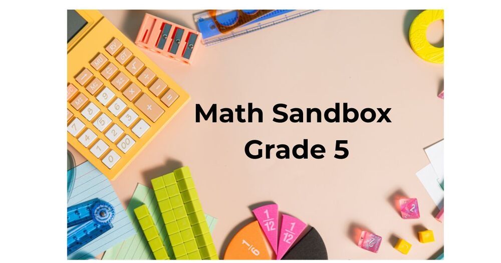 math tools and math sandbox grade 5
