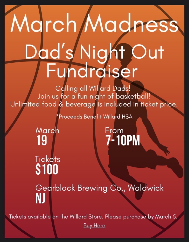 Dad's Night March Madness Flyer