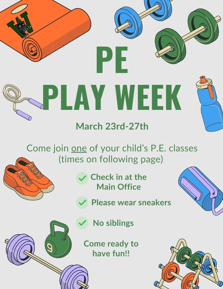 PE playweek flyer
