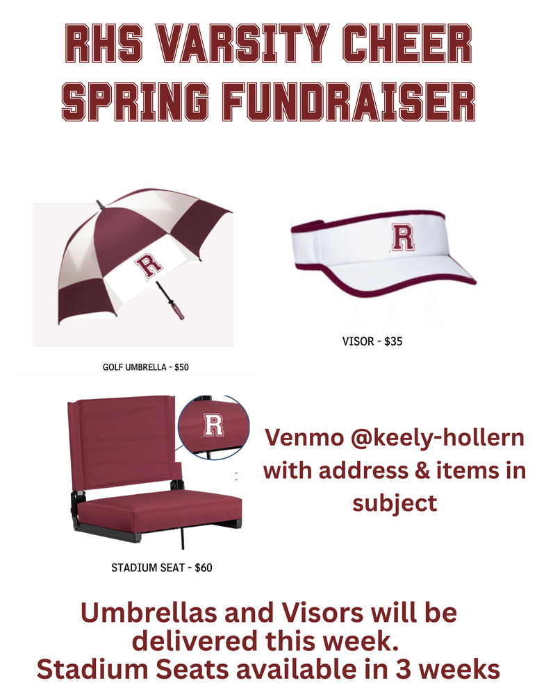 Varsity Cheer Fundraiser - Items Available in 3 Weeks