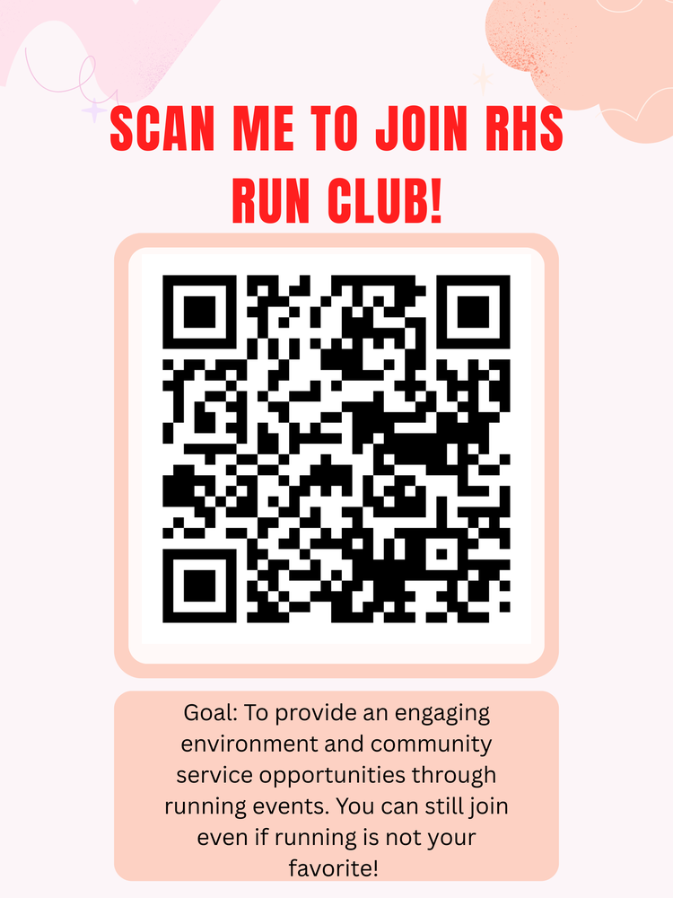 RHS Run Club - ScanQR Code to Join