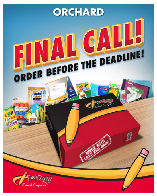 School Supply final call