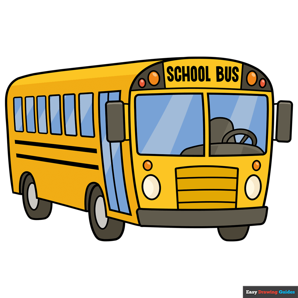 cartoon school bus