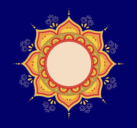 Rangoli drawing
