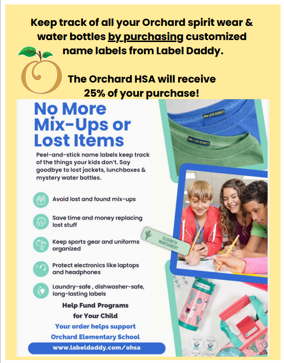 No more mix-ups or lost items label daddy fundraiser