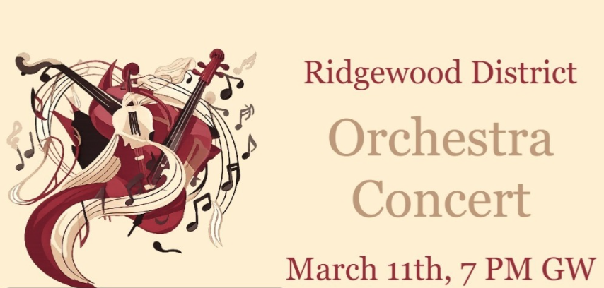 Orchestra Concert Wednesday, March 11th at 7:00PM - https://www.youtube.com/watch?v=1cOFE0vaQSQ