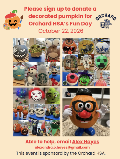 A collage of photos of decorated pumpkins
