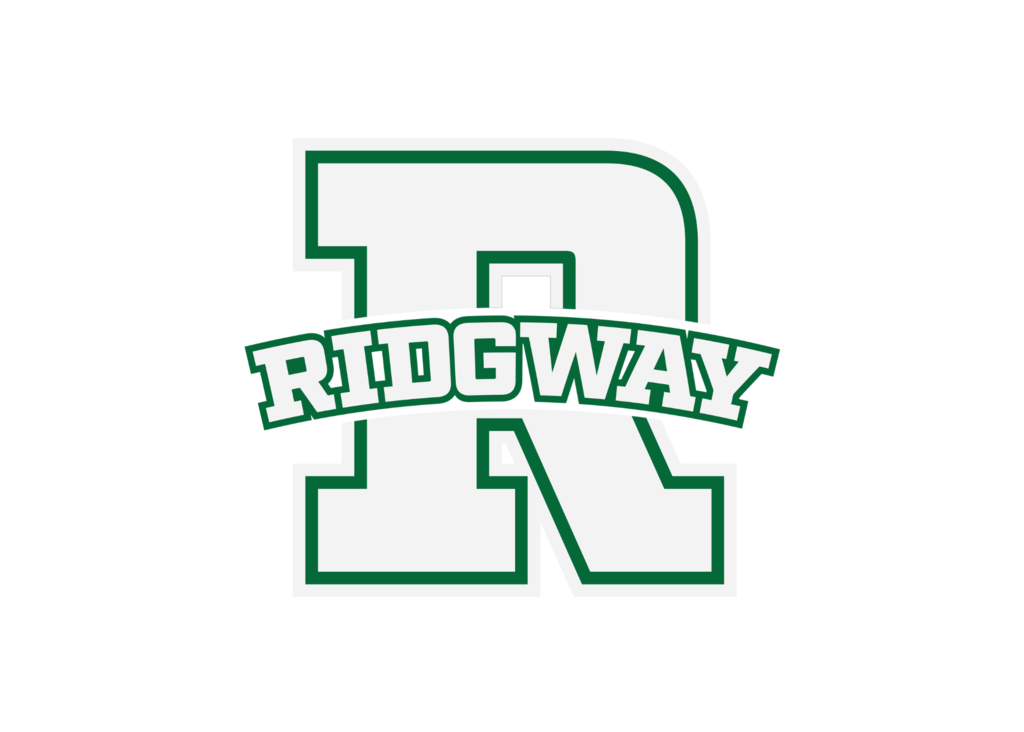 Ridgway logo featuring large green letter R with “RIDGWAY” across the center.