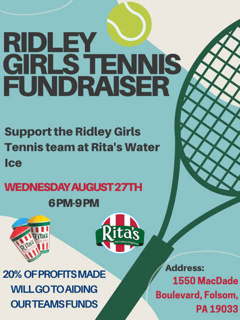 Ridley Girls Tennis Fundraiser