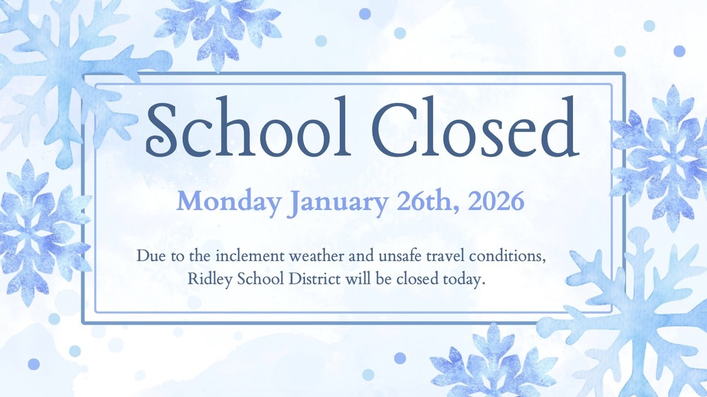 School Closed Monday January 26th, 2026