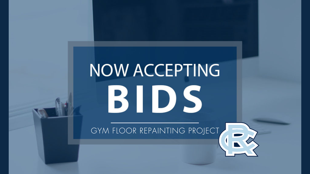 accepting bids for gym floor repainting